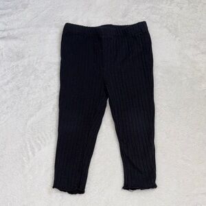 (3 for $10) PL Baby Black Ribbed Kids Leggings